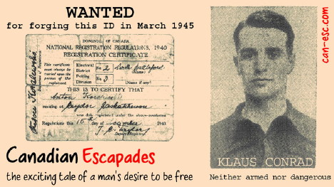 Link to Book poster: WANTED for forging this ID in March 1945