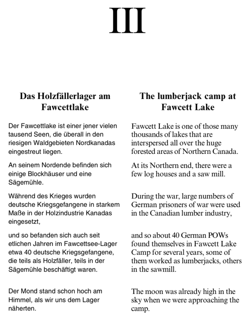 Link to Page 17: The lumberjack camp at Fawcett Lake